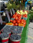Local farmers market every Friday in Saugatuck and Saturday in Douglas